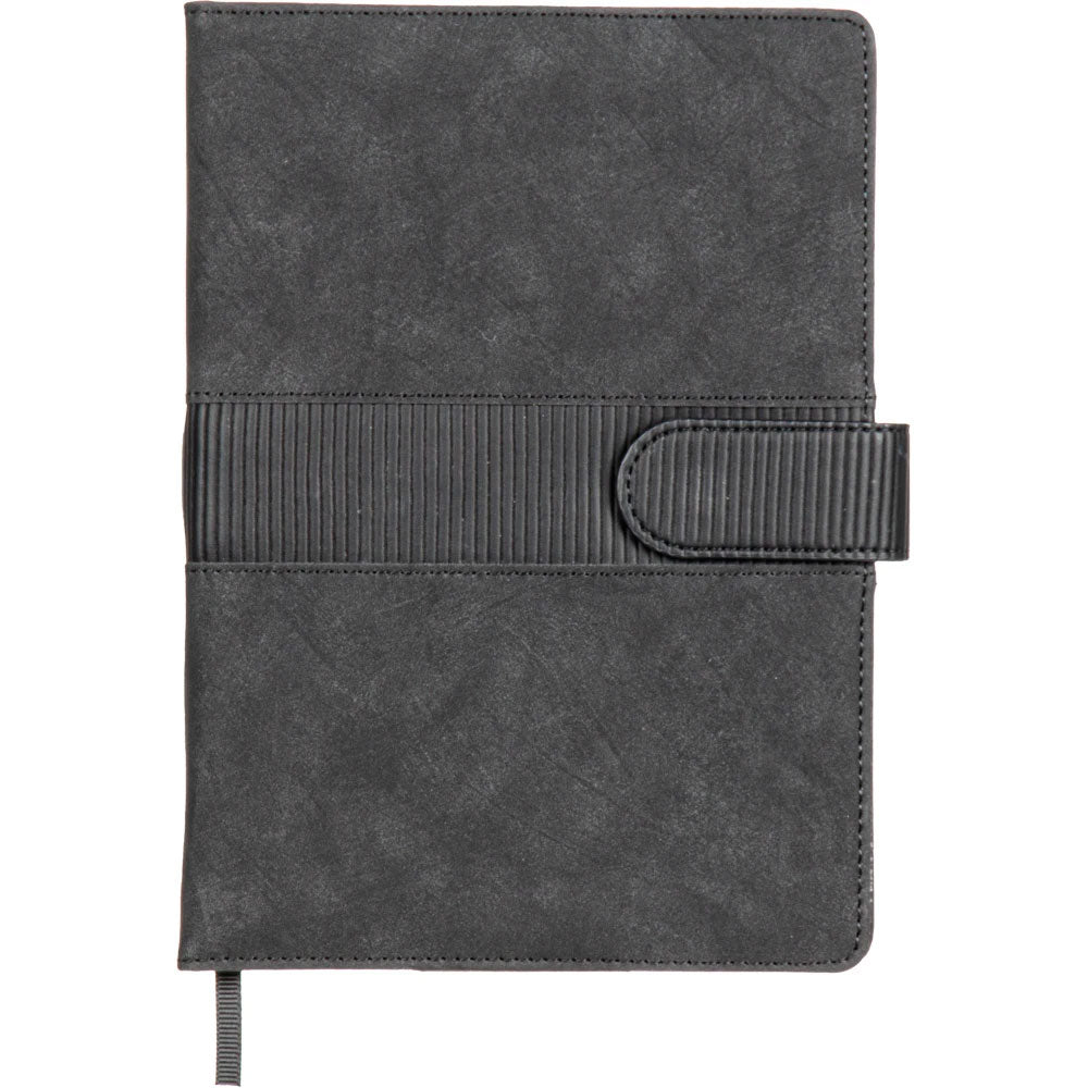 Kırçıllı Dokulu ve Mıknatıslı Yatay Kemerli VIP Tarihsiz Defter (15 x 21 cm)