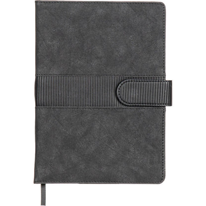 Kırçıllı Dokulu ve Mıknatıslı Yatay Kemerli VIP Tarihsiz Defter (15 x 21 cm)