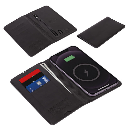 MagSafe Uyumlu 5.000 mAh Kablosuz Powerbank ve Kartlıklı Cüzdan