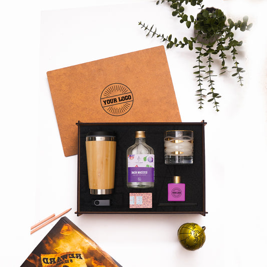 Ahsap Kutulu Hediye Seti - 07