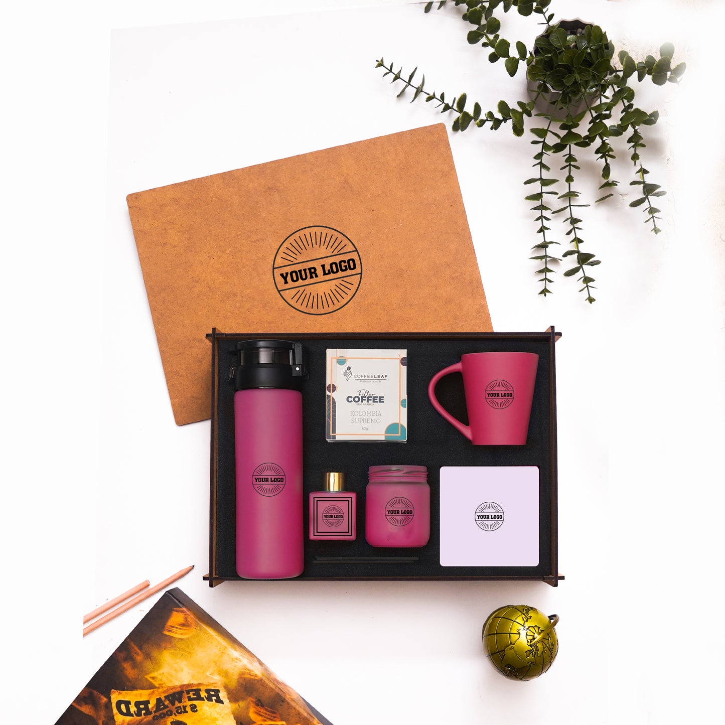 Ahsap Kutulu Hediye Seti - 04