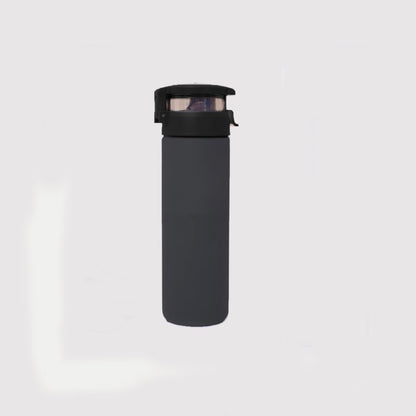 550ml Kişiselleştirilebilir Pratik Kapaklı Cam Suluk