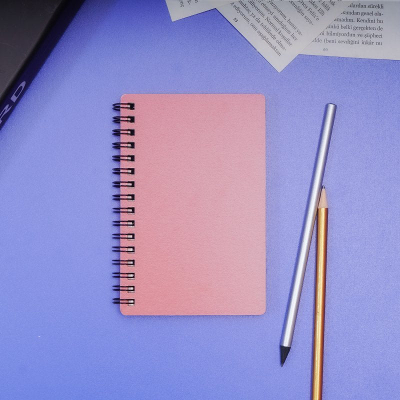 9 × 15 cm Ahşap Kapaklı Not Defteri