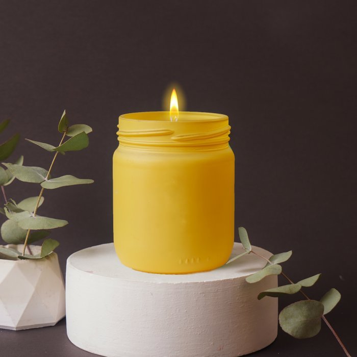 Kokulu Cam Mum - Sütlü Kahve