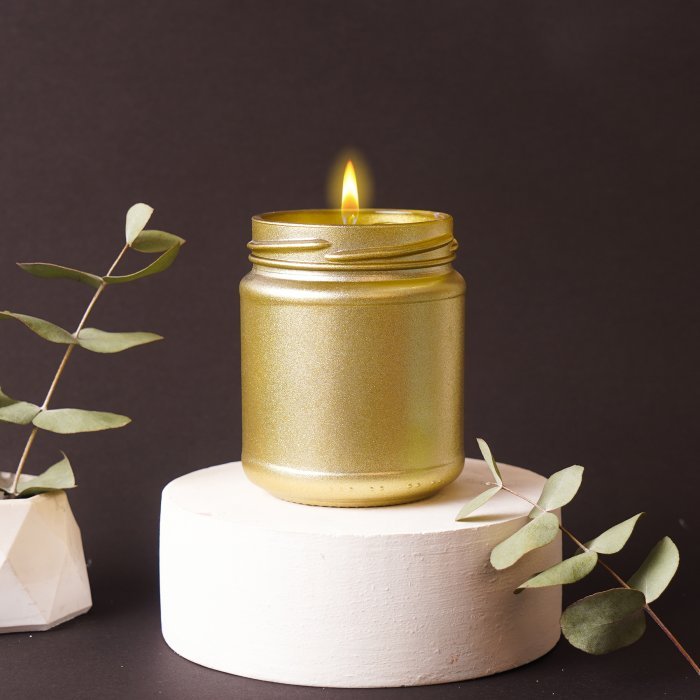 Kokulu Cam Mum - Sütlü Kahve