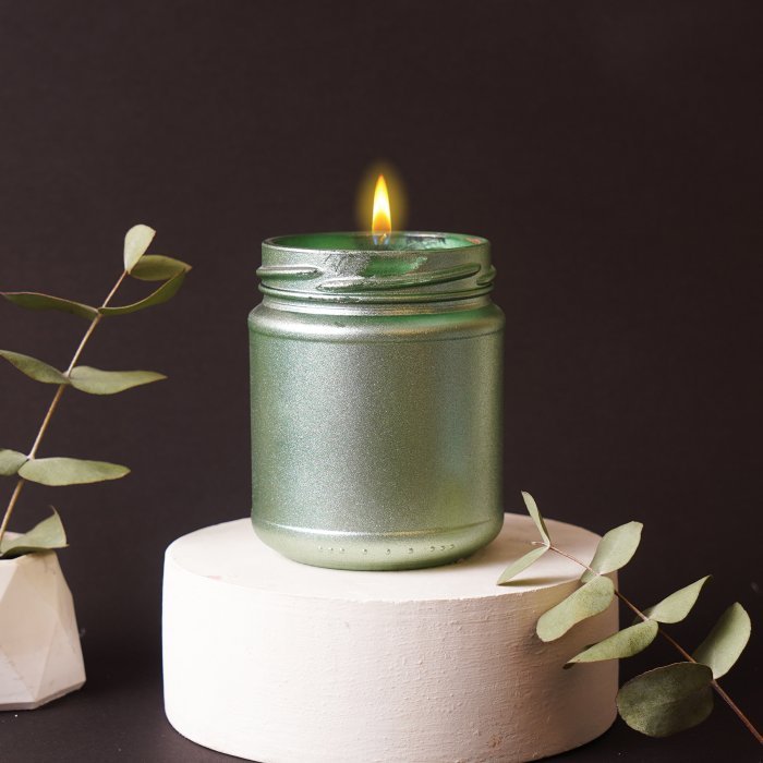 Kokulu Cam Mum - Sütlü Kahve