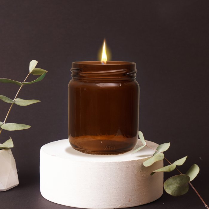 Kokulu Cam Mum - Sütlü Kahve
