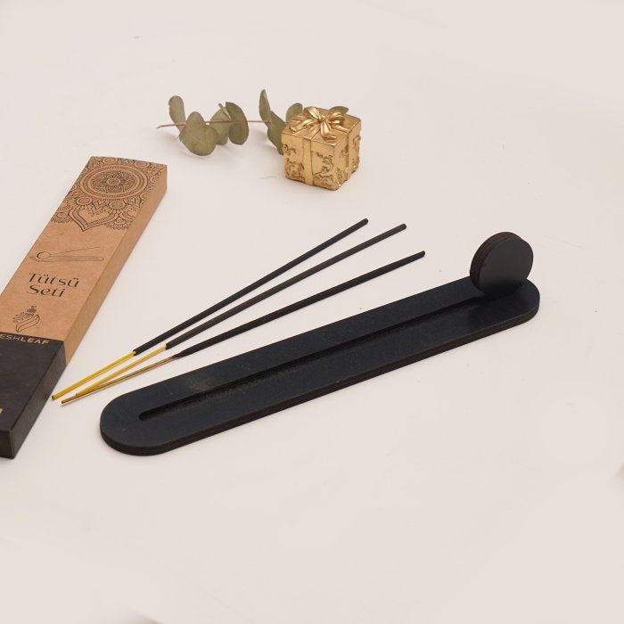 Ahşap MDF Tütsü Seti | 3 Adet Tütsü Çubuklu Dekoratif Tütsülük