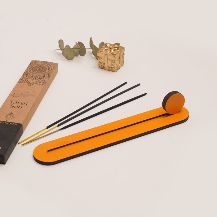 Ahşap MDF Tütsü Seti | 3 Adet Tütsü Çubuklu Dekoratif Tütsülük