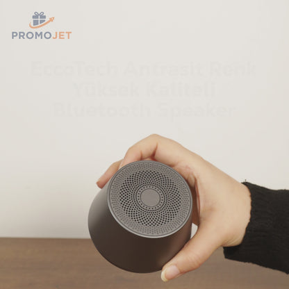 EccoTech Antrasit Renk Yüksek Kaliteli Bluetooth Speaker