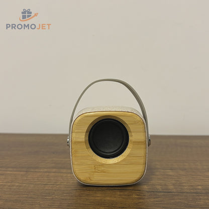 EccoTech Mini Ekolojik Bluetooth Hoparlör: %100 Geri Dönüşümlü Bambu ve Buğday Samanı Gövde