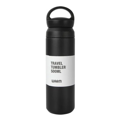 EccoTech 500 ML Tutma Kulplu Çelik Dizayn Siyah Renk Termos