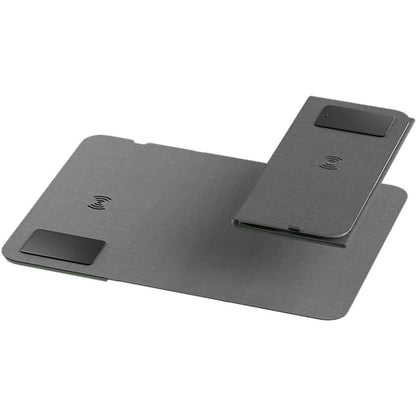 Premium Işıklı Logo Markalamalı ve Katlanabilir Standlı Kablosuz (Wireless) Şarjlı Mouse Pad