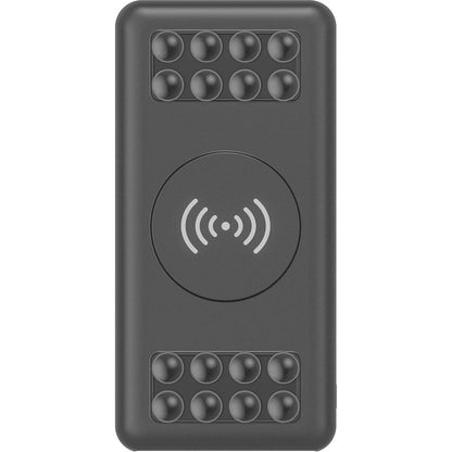 Vantuzlu ve Işıklı Wireless Powerbank – 10.000 mAh Rubber Gövdeli ve 10W Kablosuz Şarj Destekli