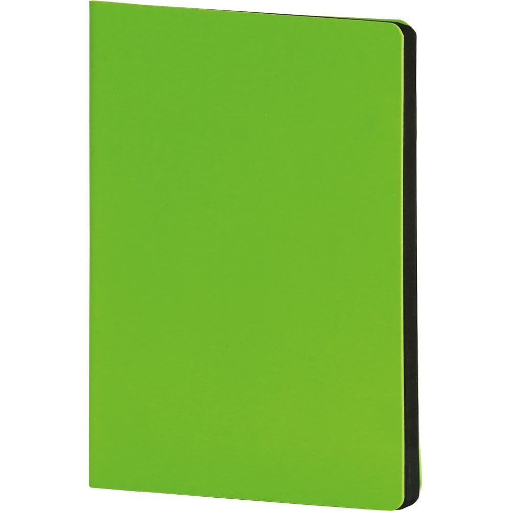 Fıstık Yeşili Rubber Kapaklı ve Siyah Kenar VIP Tarihsiz Defter (15 x 21 cm)