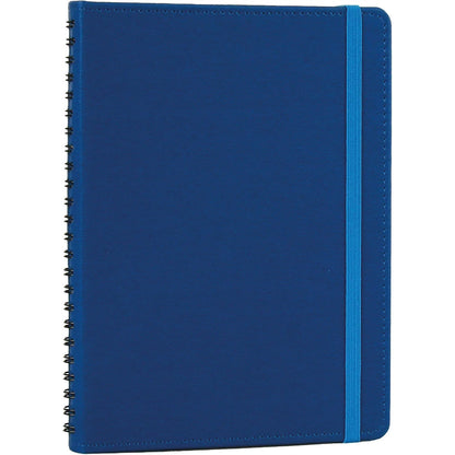 Gizli Spiralli, Keten Dokulu ve Lastikli VIP Tarihsiz Defter (15 x 21.5 cm)