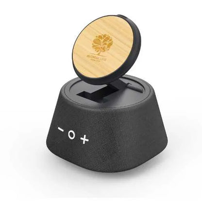 Eccotech Ekolojik Kablosuz Magsafe Sarj Cihazı+Bluetooth Hoparlör - Siyah