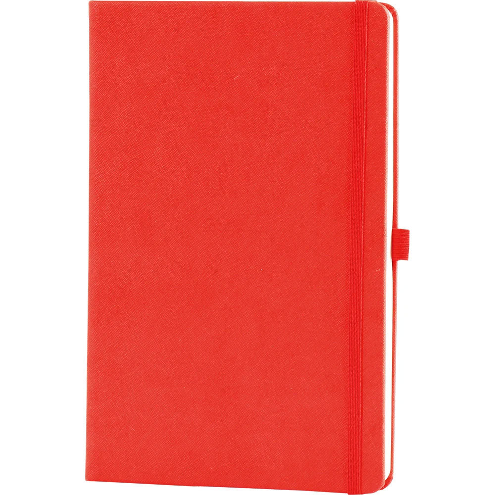 Saffiano Dokulu ve Lastikli VIP Kareli Tarihsiz Defter (16 x 24 cm)