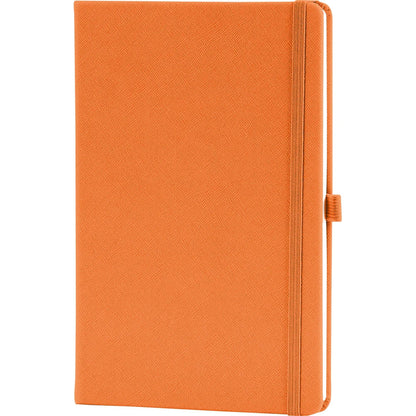 Saffiano Dokulu ve Lastikli VIP Kareli Tarihsiz Defter (16 x 24 cm)