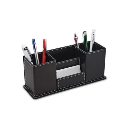 4 Bölmeli Organizer Suni Deri Kalemlik