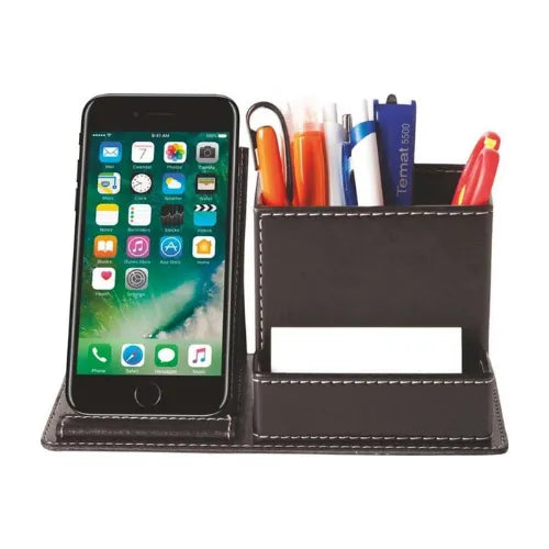 Cep Telefon Kartvizit Bölmeli Suni Deri Kalemlik