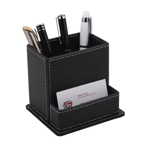 Kartvizit Bölmeli Suni Deri Kalemlik