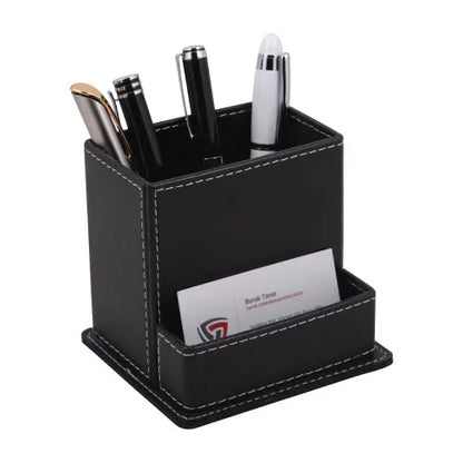 Kartvizit Bölmeli Suni Deri Kalemlik