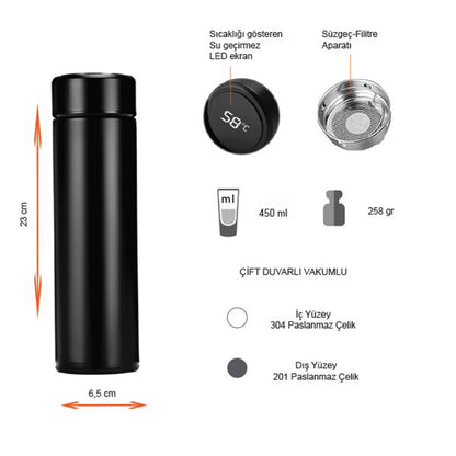 Dereceli Termos 450 ml