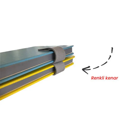 Termo Deri Kenarları Boyalı ve Mıknatıslı Defter