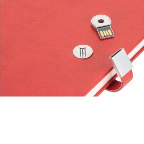 Termoderi Kapaklı USB'li Defter ( 13 x 21 cm )