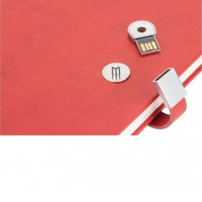 Termoderi Kapaklı USB'li Defter ( 13 x 21 cm )