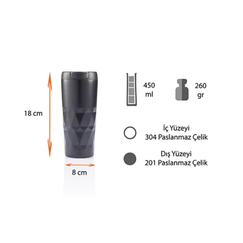 Diamond Termos Bardak 450 ML