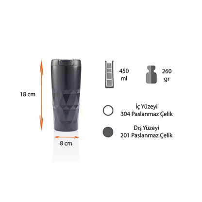 Diamond Termos Bardak 450 ML