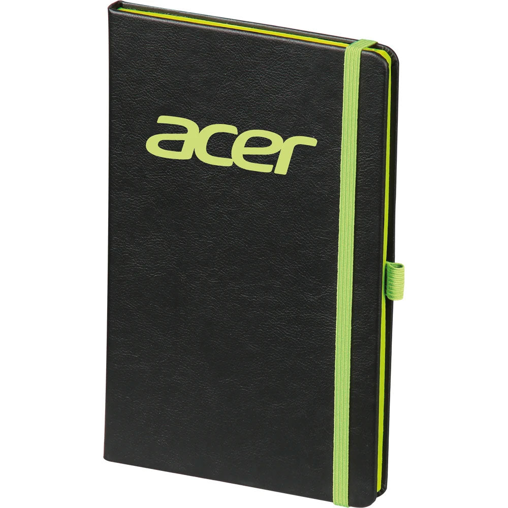 Yumuşak Termo Deri Kapaklı ve Beyaz Lastikli VIP Tarihsiz Defter (13 x 21 cm)
