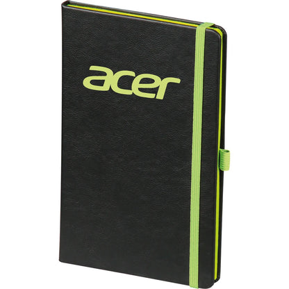 Yumuşak Termo Deri Kapaklı ve Beyaz Lastikli VIP Tarihsiz Defter (13 x 21 cm)