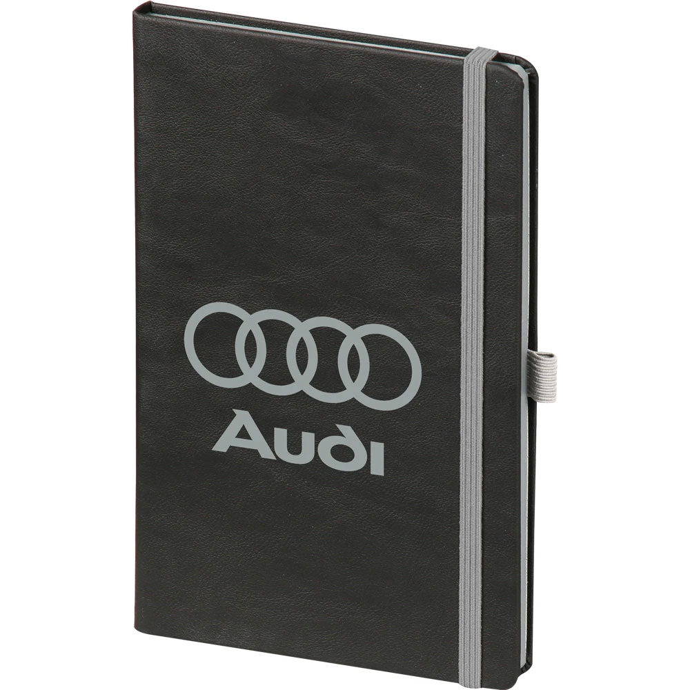 Yumuşak Termo Deri Kapaklı ve Beyaz Lastikli VIP Tarihsiz Defter (13 x 21 cm)