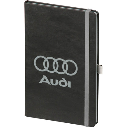 Yumuşak Termo Deri Kapaklı ve Beyaz Lastikli VIP Tarihsiz Defter (13 x 21 cm)