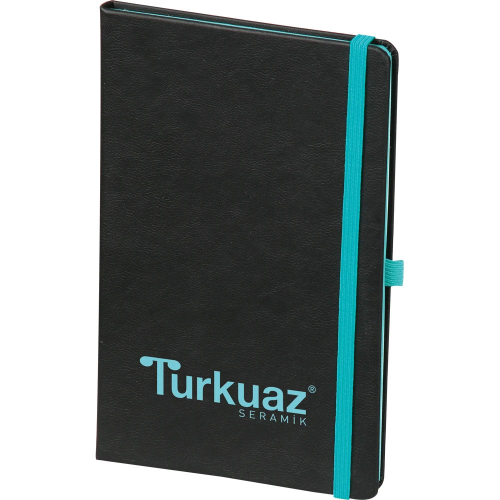 Yumuşak Termo Deri Kapaklı ve Beyaz Lastikli VIP Tarihsiz Defter (13 x 21 cm)