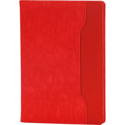 Ön Kapak Cepli, Keten Dokulu VIP Tarihsiz Defter (15 x 21.5 cm)