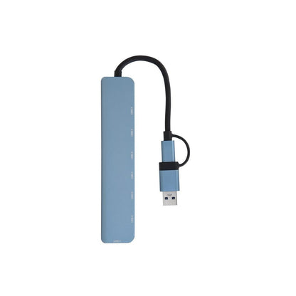 USB 3.0 Alüminyum Çoğaltıcı – 7 Portlu (5x USB-A & 2x USB-C) Hub