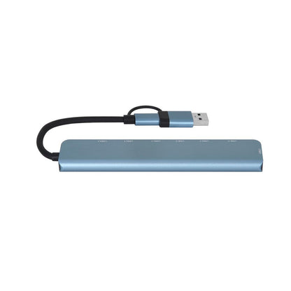 USB 3.0 Alüminyum Çoğaltıcı – 7 Portlu (5x USB-A & 2x USB-C) Hub