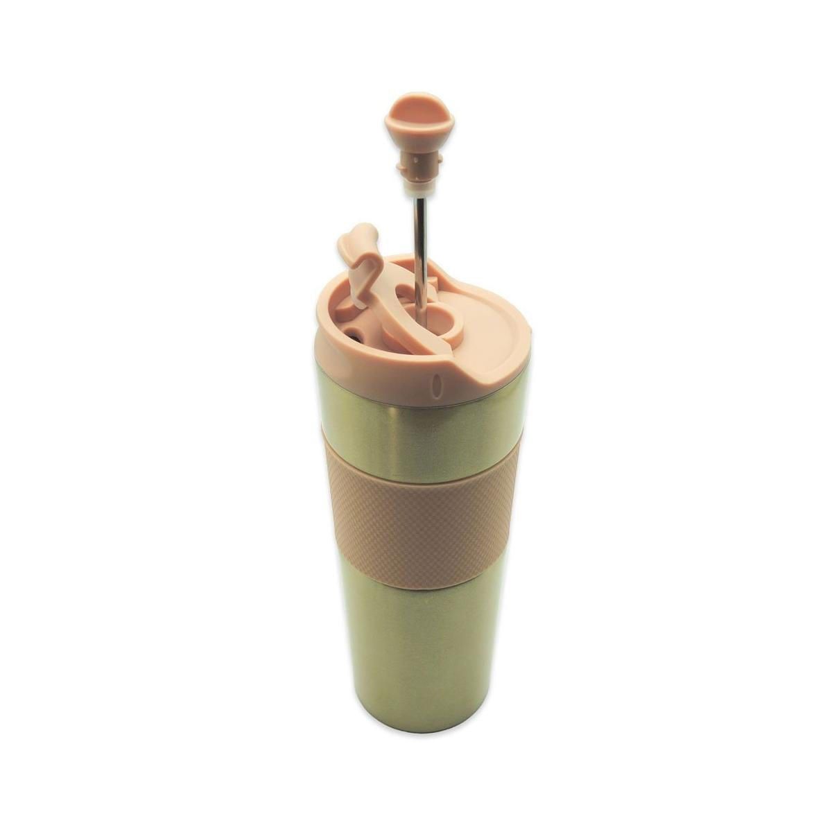 French Press Termos 500 ml – Kahve Demlemeli Çelik Termos