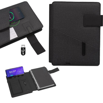 Powerbank 8000 mAh 32 GB USB Wireless Organizer - Füme