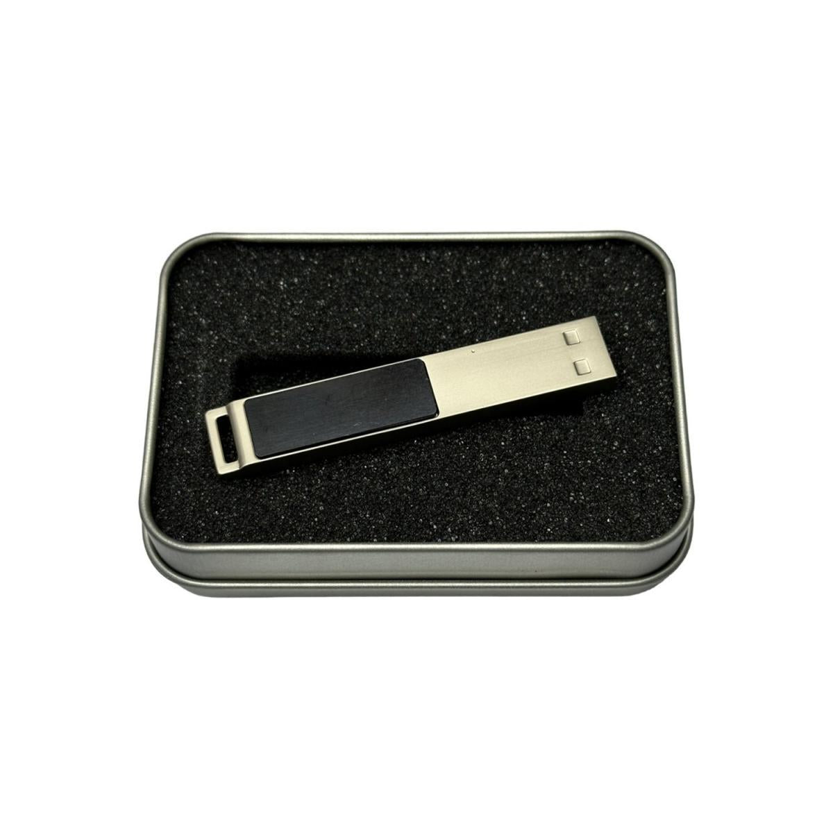 Beyaz LED Işıklı USB Bellek – Modern Tasarım ve Işıklı Logo Deneyimi