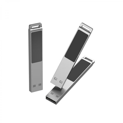 Beyaz LED Işıklı USB Bellek – Modern Tasarım ve Işıklı Logo Deneyimi