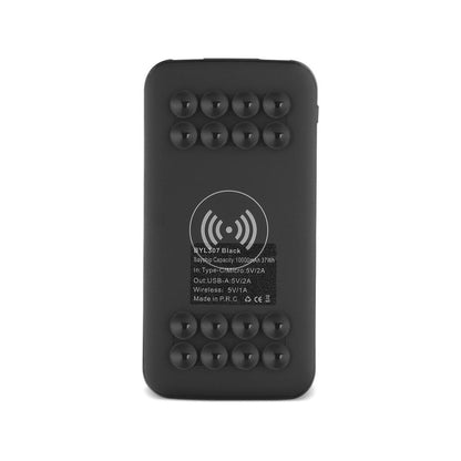 Işıklı Logo Alanlı Wireless Powerbank – 10.000 mAh Yüksek Kapasiteli ve Vantuzlu Tasarım