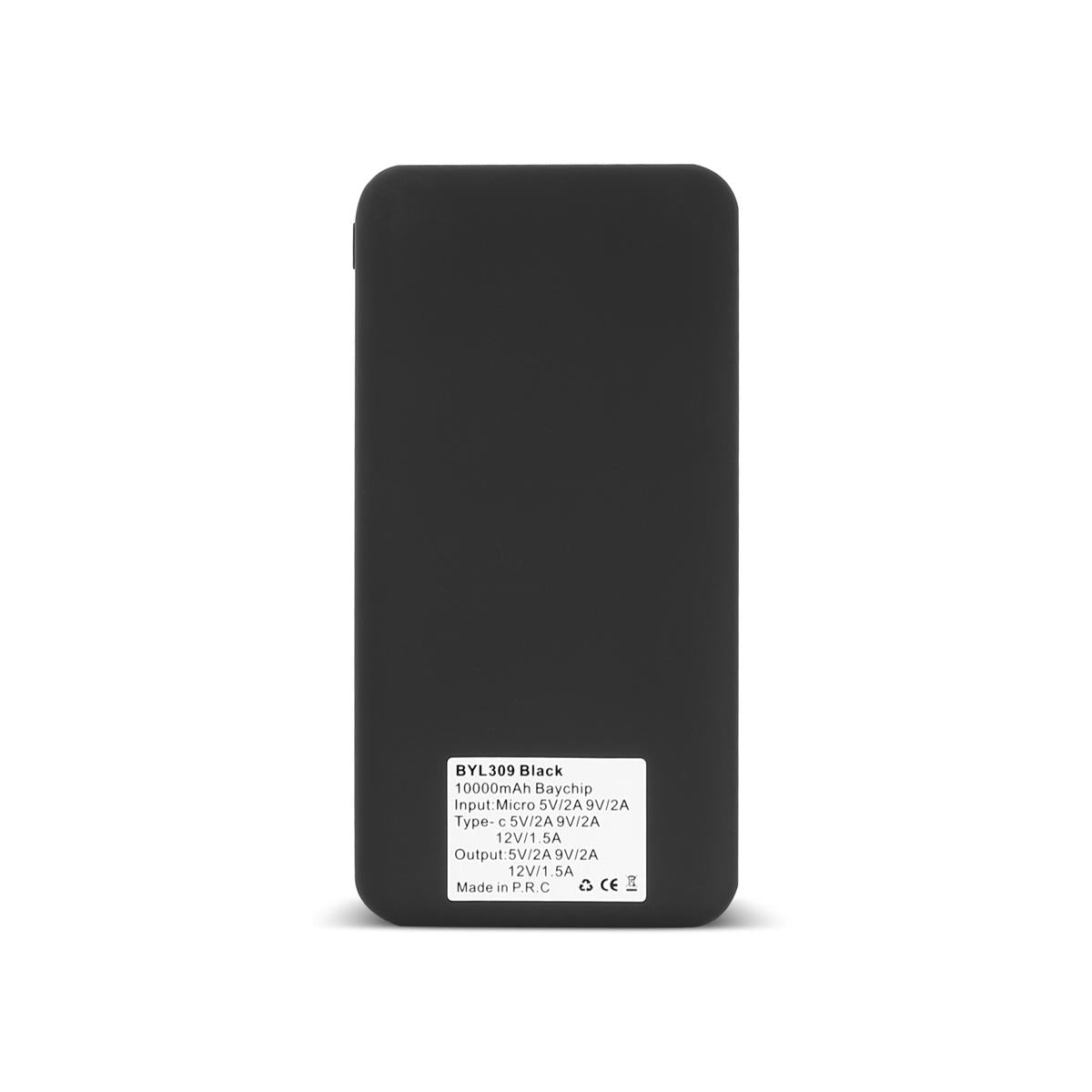 Işıklı Logo Markalama Alanlı Hızlı Şarj Powerbank – 10.000 mAh Ultra İnce Tasarım