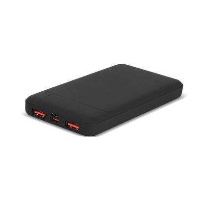 Işıklı Logo Markalama Alanlı Hızlı Şarj Powerbank – 10.000 mAh Ultra İnce Tasarım