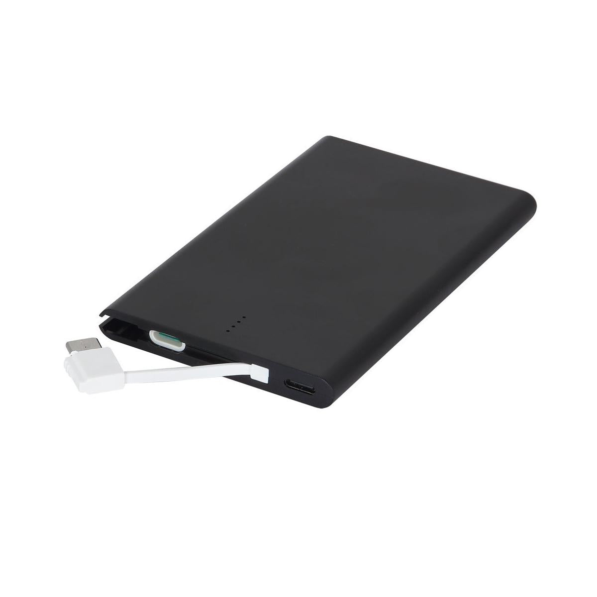5.000 mAh Taşınabilir Powerbank – Premium Deri Desenli ve Dahili Çift Kablolu