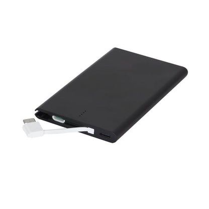 5.000 mAh Taşınabilir Powerbank – Premium Deri Desenli ve Dahili Çift Kablolu